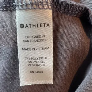 Athleta Essence Open Twist Back Shirt Top Gray Long Sleeves Athletic Sporty Med thumbnail 10
