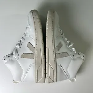 Veja V-15 Leather Extra White Suede Organic Cotton Natural High-Top Trainers 6 thumbnail 3