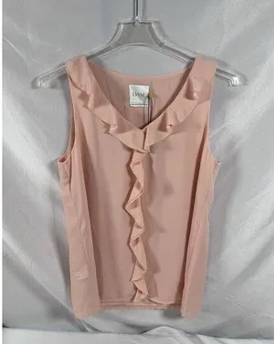 Lysse Blush Aurelia Ruffle Top Size Medium NWT thumbnail 1