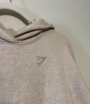 Gymshark Rest Day Hoodie Beige Marl thumbnail 2