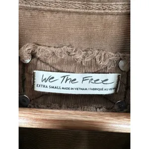 Free People We The Free Baby Corduroy Shirt Womens XS Brown Boho Oversized NEW thumbnail 6