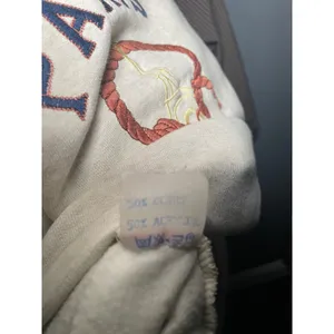 Vintage Energy Paris France‎ Embroidered Crewneck Sweatshirt Oatmeal Large thumbnail 4