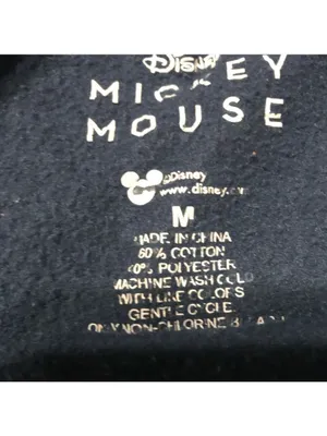 Disney Mickey Mouse Original Classic Sweatshirt Navy Gold M thumbnail 3