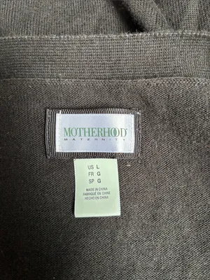 Motherhood Black Button-Front Longline Cardigan thumbnail 2