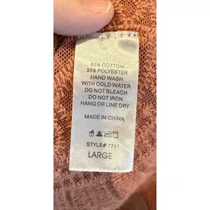 Style Apparel Womens Large Duster Cardigan Mesh Embroidered Lace Boho Western‎ thumbnail 7