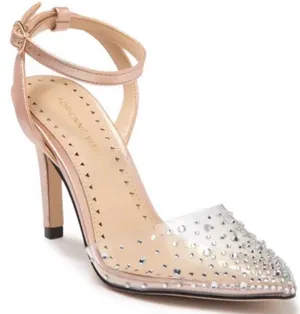 Adrienne Vittadini Nerve Rhinestone Slingback Heels Sz 9 Autumn Wedding Guest thumbnail 1