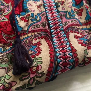 Bila sleeveless multicolored paisley floral boho tunic tank, size large thumbnail 2