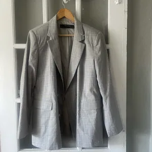 Zara Plaid Double Breasted Blazer thumbnail 3