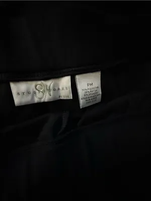 Studioworks Women’s Black Pull On Wide-Leg Pants Petite Medium thumbnail 5