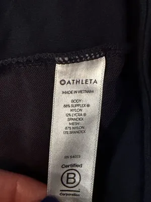 Athleta Metro Stash Athletic Shorts Black Women's Size S Mesh Detail Back Pocket thumbnail 4