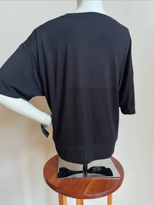 lady Gaga Black Graphic Short Sleeve Tee with Mayhem whimsygoth vibes thumbnail 5