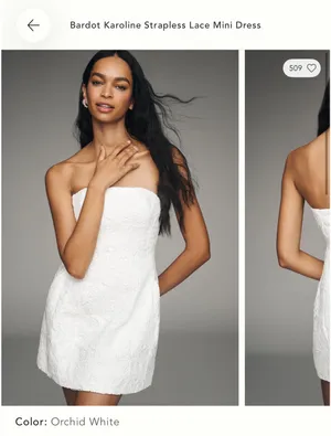 Bardot Strapless Dress thumbnail 2