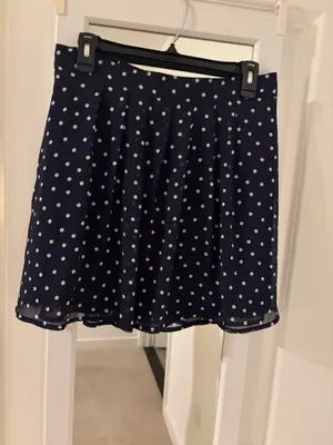 Old Navy Polka Dot Skirt Navy thumbnail 4