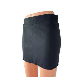 Madewell Women's Black Elastic Waist Pull On Career Mini Pencil Skirt Size S thumbnail 2