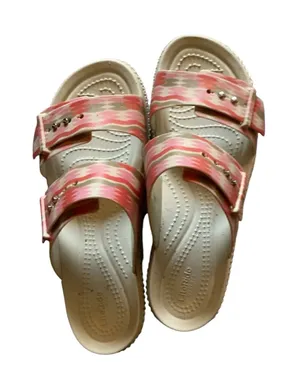 Crocs LiteRide Marbled Aztec Platform Sandals Women's Size 7 thumbnail 1
