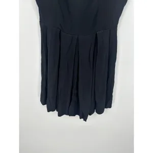 Reformation Black Mini Dress‎ Size S V Neck Dark Whimsigoth Emo Fairy Grunge thumbnail 3