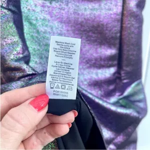 Likely Lurex‎ Haley Metallic Purple Iridescent Mini Cocktail Dress Revolve 4 thumbnail 5