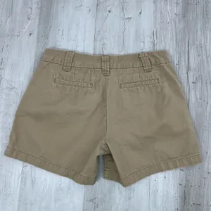 Khakis Tan Flat Front Mid Rise Chino Work School Basic Classic Plain Shorts 4 thumbnail 2
