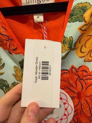 Umgee Floral V-Neck Zipper Detail Collared Dress Blue Orange Multi thumbnail 6