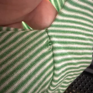 Talbots Womens Green White Striped‎ Knit Poncho L/XL thumbnail 9