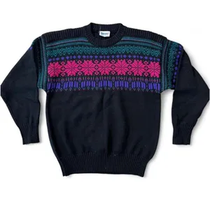 Vintage 70s Meister Wool Sweater Black Size M thumbnail 1