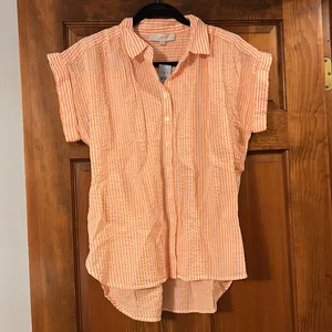 LOFT Petite Textured Stripe Dolman Shirt in Medium Petite, NWT thumbnail 4