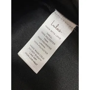 Lulus Women's Black Silky Satin Lace Trim Cowl Neck Sleeveless Cami Tank Top XL thumbnail 6