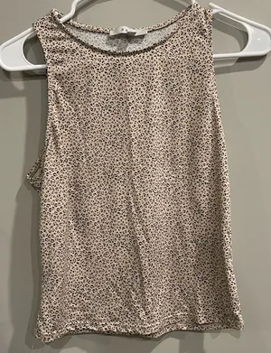 Cheetah Print Tank Top Black Size M thumbnail 1