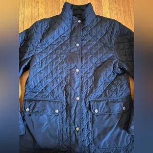 Land's End Women's Quilted Jacket Black, Size Small Size 6-8, Full Zip thumbnail 7