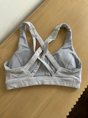 Lululemon Stash N' Run Bra Wee Are From Space Nimbus Battleship / Ice Grey 4 thumbnail 2