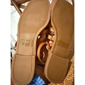 Nordstrom Rack tan vegan leather gladiator style sandals 6.5 thumbnail 6