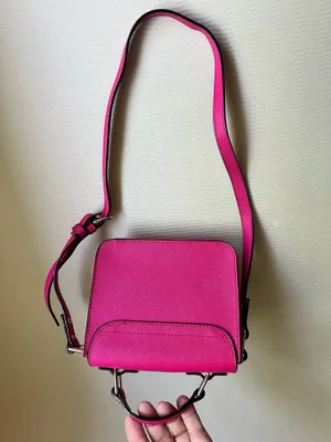 Kate Spade Essex Scout Mini Crossbody Hot Pink Saffiano Leather NWOT thumbnail 7