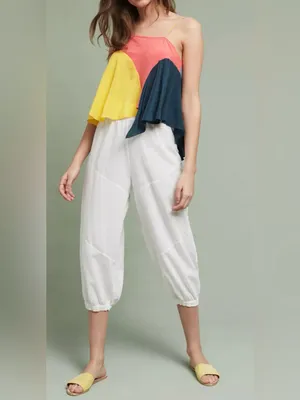 Anthropologie 🆕Lilka By 100% Silk Vista Colourblocked Cami Top M🆕 thumbnail 3