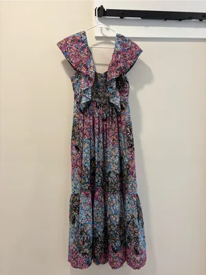 Anthropologie Clementina Eyelet Maxi Dress Size Large thumbnail 7