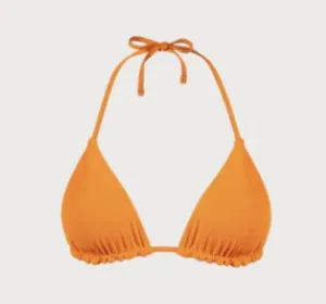 BERLOOK Orange Reversible Halter Triangle Bikini Top ONLY 70 Size XS thumbnail 9