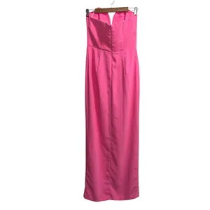 Amanda Uprichard x Revolve Cherri Strapless Maxi Gown In Shocking Pink thumbnail 7
