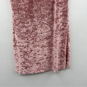 Vintage Gold Label Victoria's Secret Pink Velvet Short Sleeve Mini‎ Dress Sz M thumbnail 3
