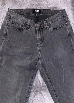 Paige Dark Grey Women’s Skinny Jeans 28 thumbnail 1