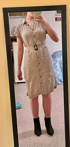 Grey Office Dress Gray thumbnail 1