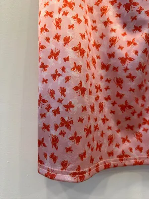 Urban Outfitters Light Pink and Orange Butterfly Print Mini Dress thumbnail 8