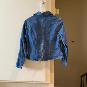 Stonebridge VTG Denim Jacket with Lace-Up Details, size PP thumbnail 3