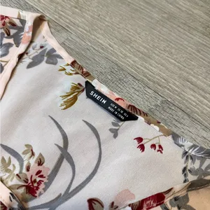 •Shein• Blush Pink Floral Cover Up Dress thumbnail 4