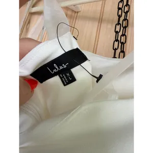 Lulus Romantic Celebration White Tie-Strap Bodycon Midi Dress Party Extra Large thumbnail 8