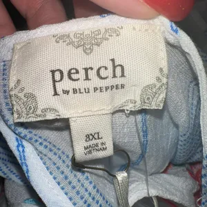 Perch by Blu Pepper‎ Embroidered Striped Tiered Ruffle Sleeve Dress 3XL thumbnail 6