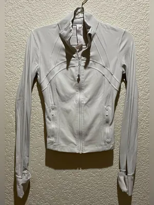 lululemon athletica Define Cropped Fitted Zip Jacket Bone Size 2 thumbnail 4
