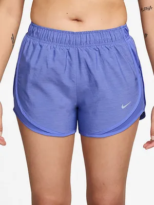 Nike Dri-FIT Tempo Lavender Purple Heathered Mid-Rise Running Shorts Medium thumbnail 1