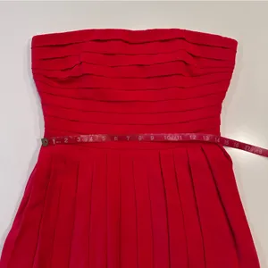 Rachel Roy RSVP Lipstick Red Pleated Strapless Mini Dress Size 8‎ thumbnail 5