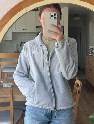 North Face Light Grey Fleece Jacket thumbnail 5