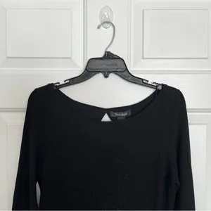 White House Black Market Small Knit Top‎ R 3/4 Sleeves Whimsigoth Indie Sleaze thumbnail 3