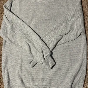 Aerie Light Gray Women's Crew Neck Sweater thumbnail 1
